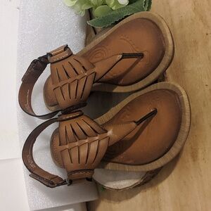 Clarks Millie Wedge Sandal in Honey Vegan Leather 64457 Womens Size 7